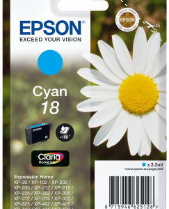 SINGLEPACK CYAN 18 CLARIA HOME INK