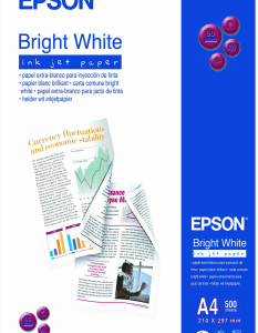 BRIGHT WHITE INKJET PAPER A4 500 SHEETS