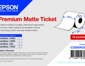 PREMIUM MATTE TICKET ROLL 80MM X 50M