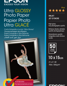 ULTRA GLOSSY PHOTO PAPER 10X15CM 50 SHEETS