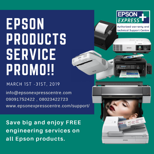 EPSON EPSON PRODUCTS SERVICE PROMO EPSON EXPRESS CENTRE